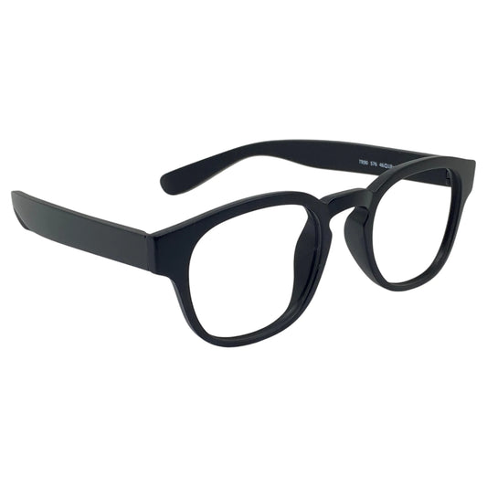Jung 576 square TR90 plastic eyeglasses, side view showing integrated nose pads