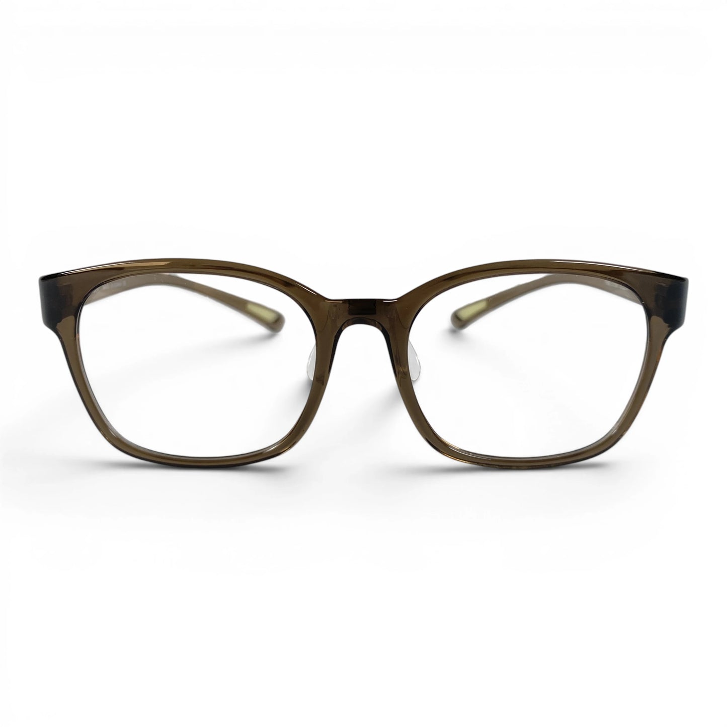 Bibim 5150 square TR90 plastic prescription eyeglasses in olive, front view