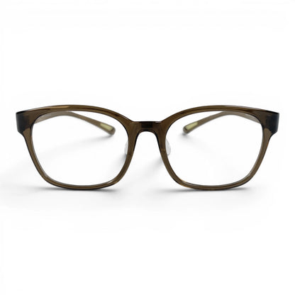 Bibim 5150 square TR90 plastic prescription eyeglasses in olive, front view