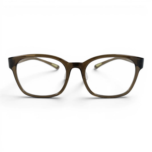 Bibim 5150 square TR90 plastic prescription eyeglasses in olive, front view