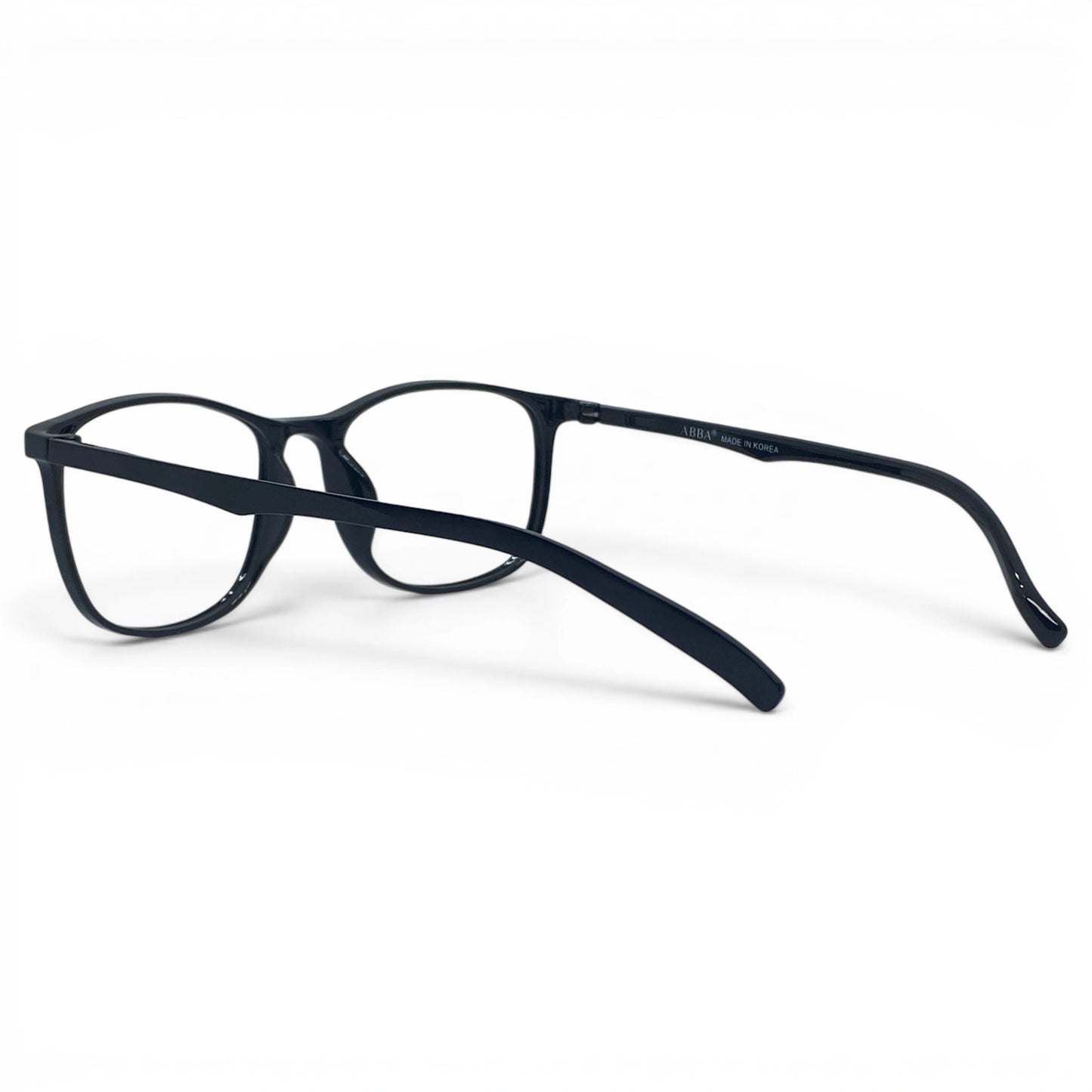 Bong 660 square TR90 plastic prescription glasses showing built-in nose pads