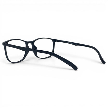 Bong 660 square TR90 plastic prescription glasses showing built-in nose pads