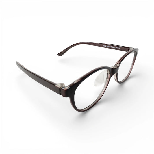Hogi 4001 oval TR90 plastic kids prescription glasses, side view of non-slip temple tips