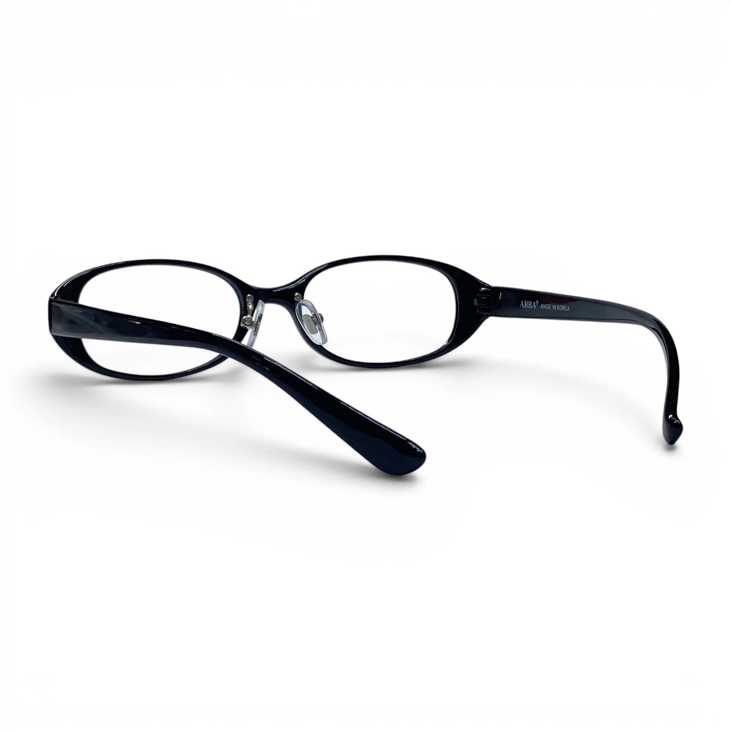 Sarang 564 rectangle TR90 plastic prescription eyeglasses, rear view showing curved temples