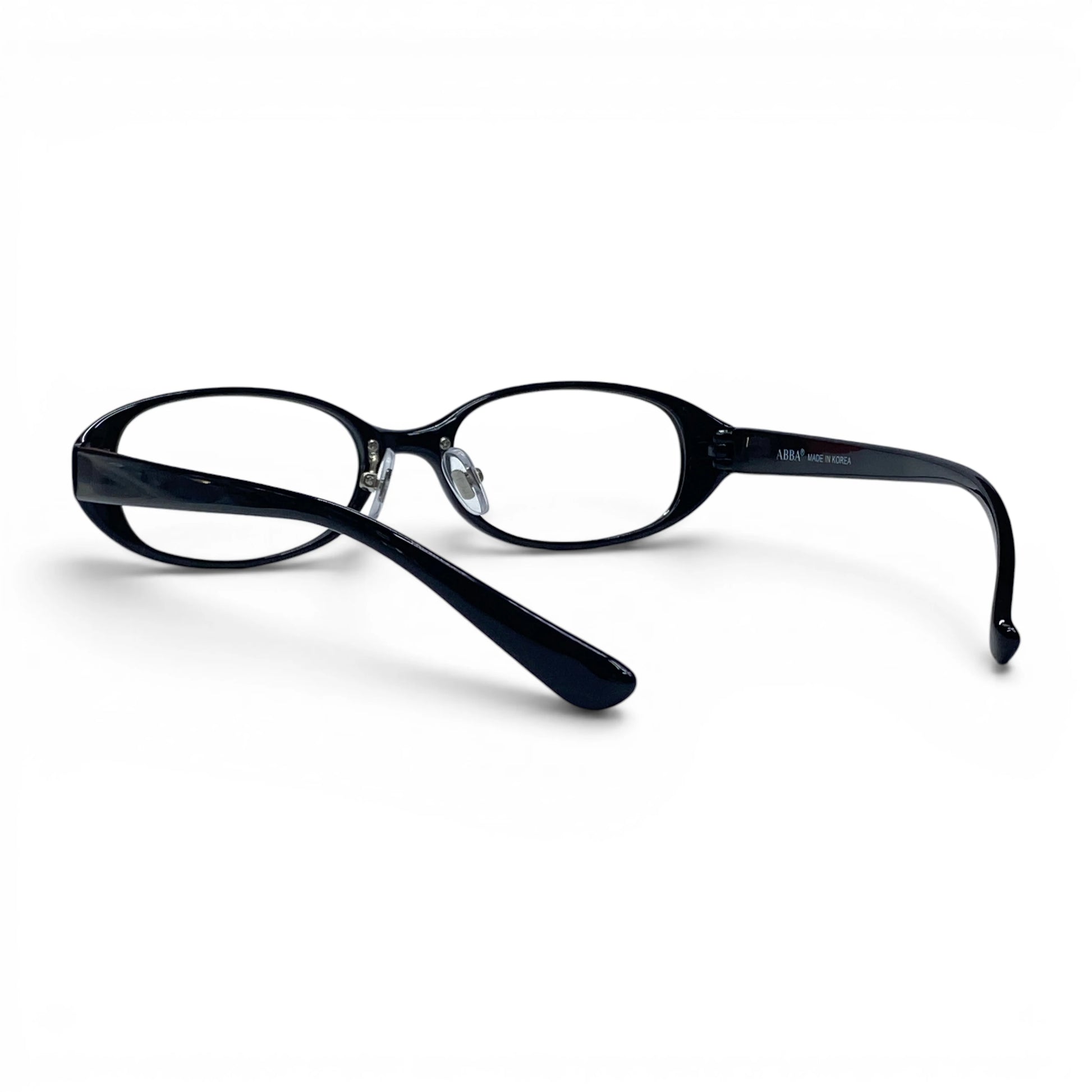 Sarang 564 rectangle TR90 plastic prescription eyeglasses, rear view showing curved temples