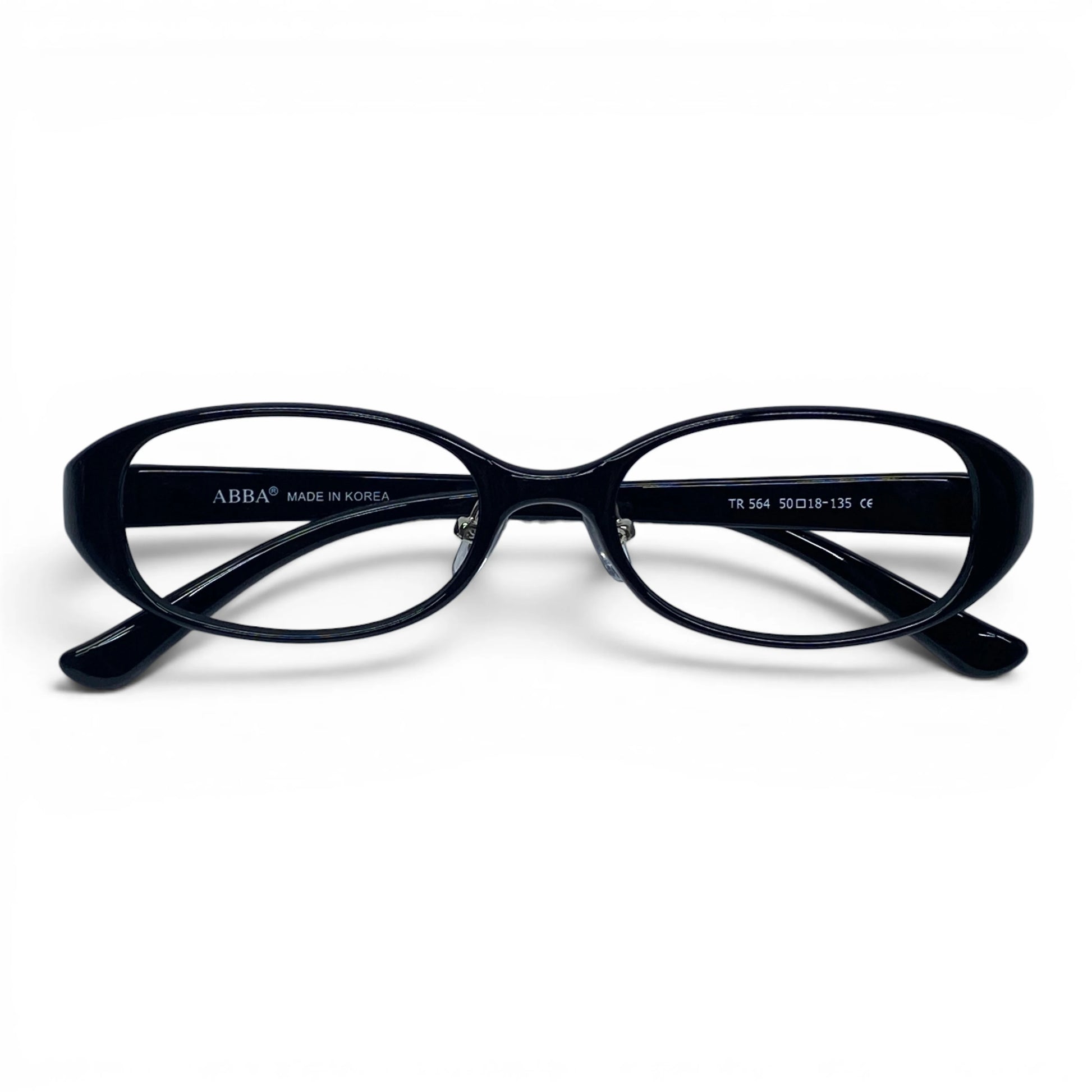 Sarang 564 rectangle TR90 plastic prescription eyeglasses, folded view showing thick full-rim frame