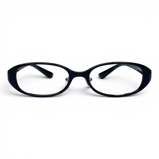 Sarang 564 rectangle TR90 plastic prescription eyeglasses in black, front view