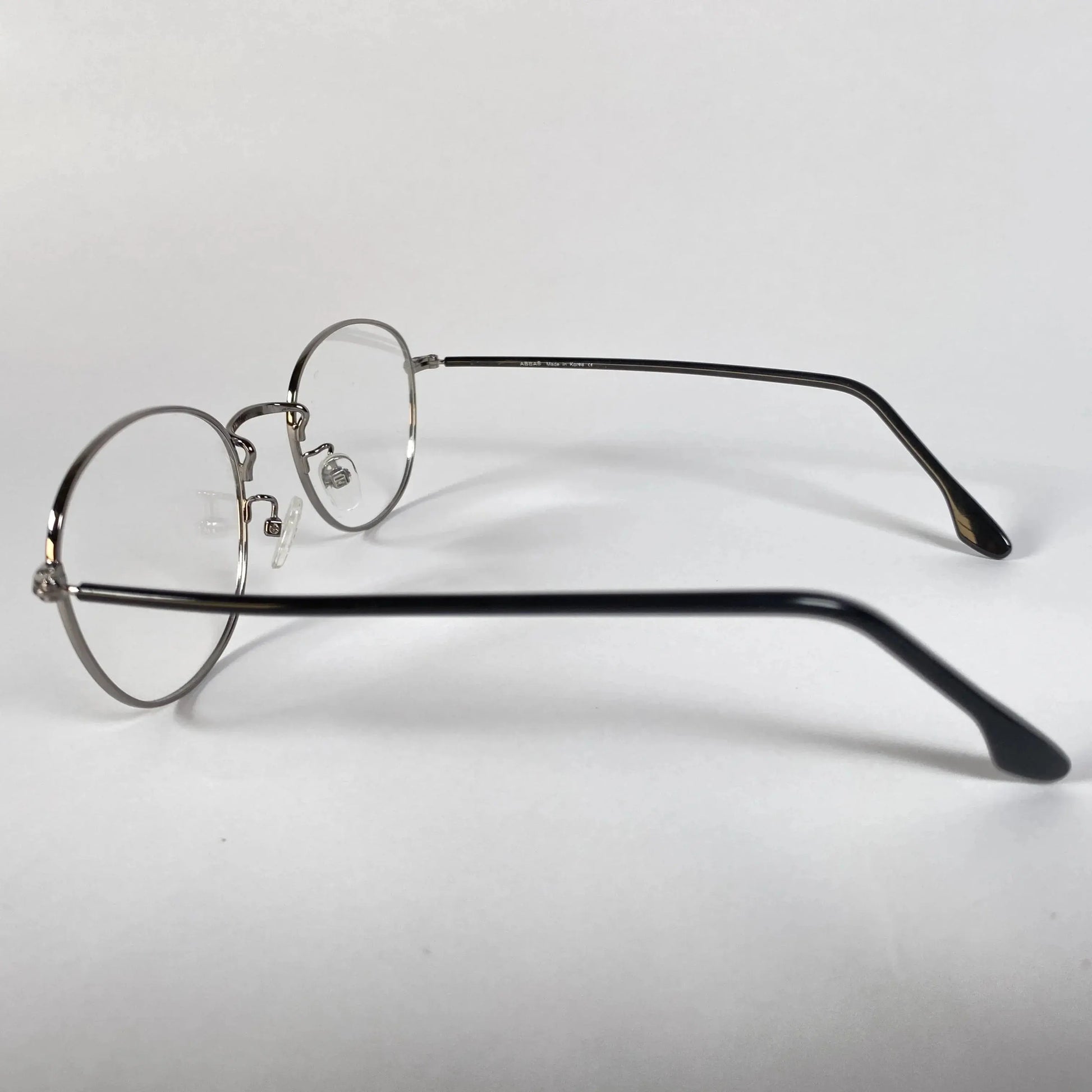 Melo 7025 lightweight metal glasses side view - minimalist elegant design loved by K-celebrities