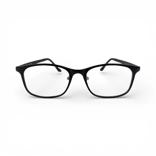 Northopt 683 classic square prescription eyeglasses in matte black, front view