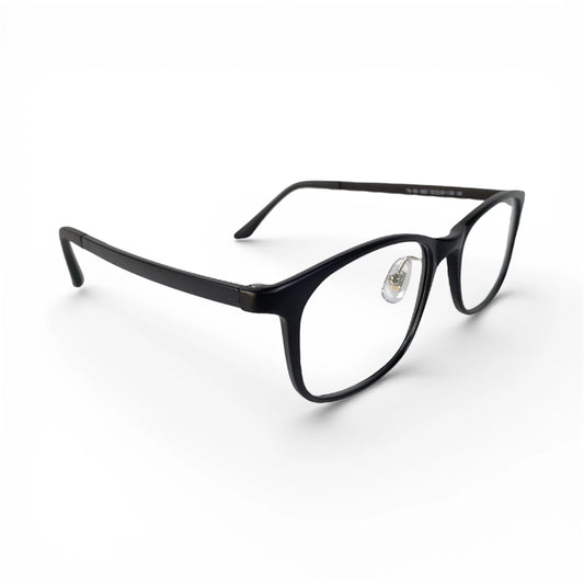Northopt 683 square TR90 plastic prescription eyeglasses, side view showing flexible temple tips