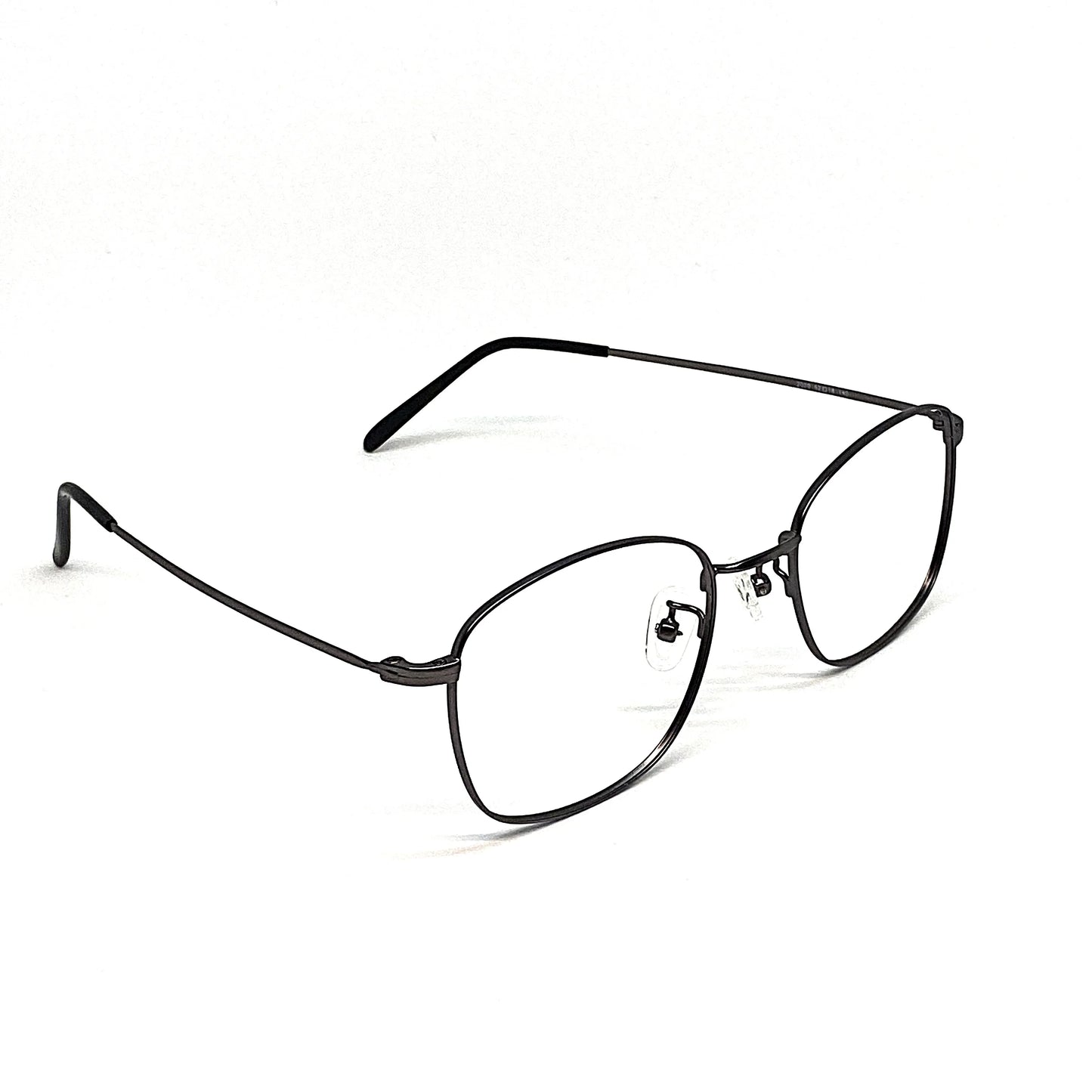 square titanium glasses with beta titanium frame, angle view